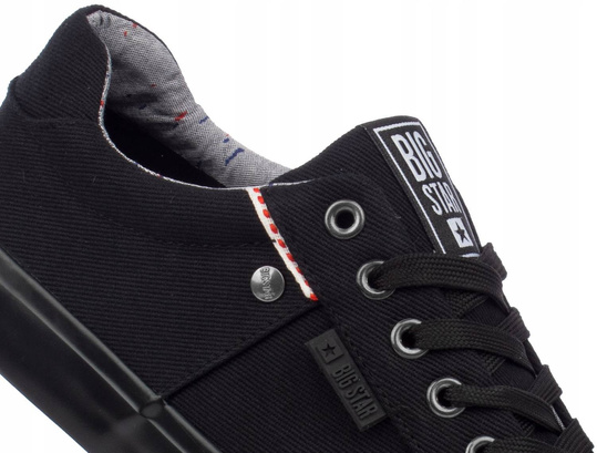 BIG STAR AA274513 damskie trampki klasyczne czarne