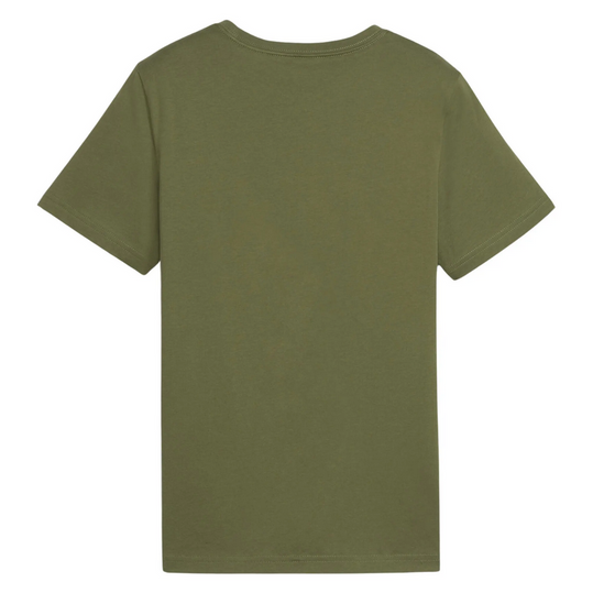 PUMA 586960-76 dziecięca koszulka t-shirt chłopięca dla chłopca bawełniana zielona khaki