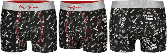 PEPE JEANS MAJTKI BOKSERKI MĘSKIE BAWEŁNA 3PAK U5_F3571_PEP_S3PKA