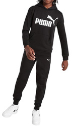 PUMA komplet dresowy dziecięcy sportowy czarny spodnie bluza