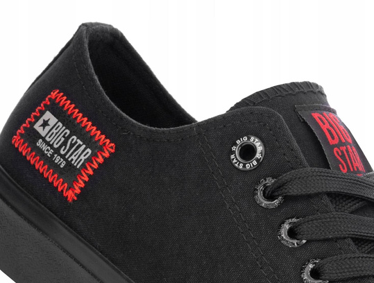 BIG STAR HH274133 damskie trampki niskie czarne