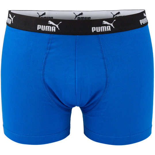 PUMA PROMO PRINT BOXER 935800-01 męskie bokserki majtki bawełniane 4PAK czarne niebieskie