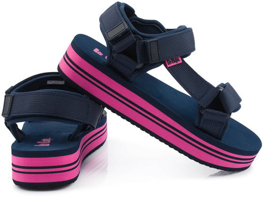 LEE COOPER LCW-24-05-2754 DAMSKIE SANDAŁY SPORTOWE NA PLATFORMIE RZEPY