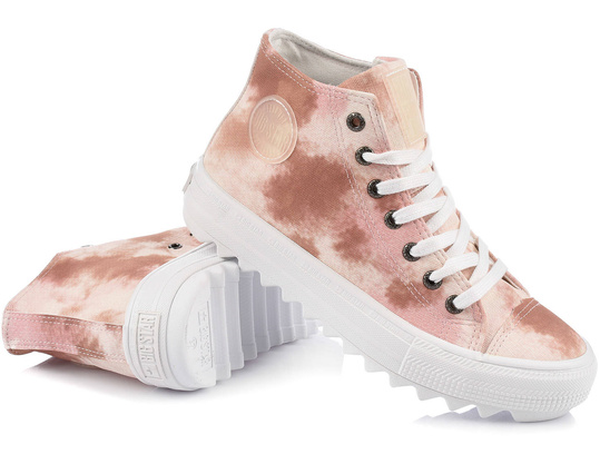 BIG STAR LL274048 DAMSKIE MARMURKOWE WYSOKIE TRAMPKI