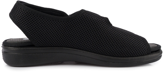 DR ORTO buty sandały ortopedyczne na rzepy wygodne zdrowotne czarne