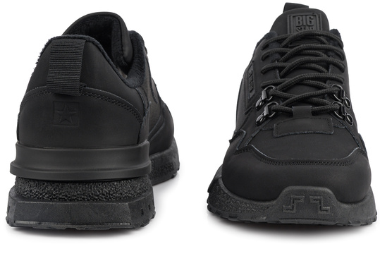 BIG STAR męskie buty sneakersy sportowe czarne HI-POLY SYSTEM