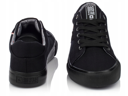 BIG STAR AA274513 damskie trampki klasyczne czarne