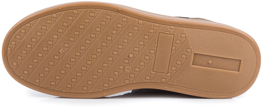 BIG STAR męskie buty klasyczne sneakersy brązowe ekoskóra