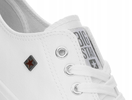 BIG STAR V274869 damskie trampki białe ekoskóra