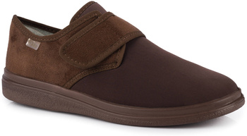 DR ORTO BUTY ORTOPEDYCZNE DAMSKIE MĘSKIE ZDROWOTNE NA RZEP BRĄZOWE