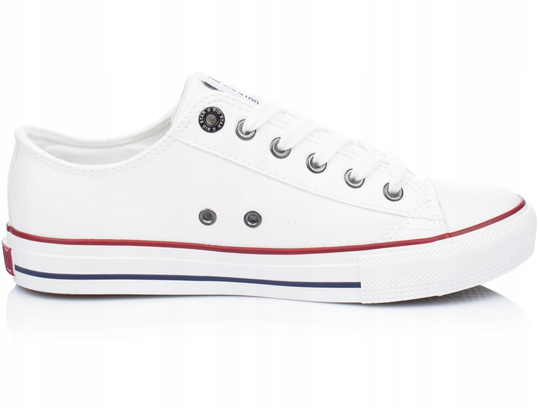 BIG STAR II274001 damskie trampki białe ekoskóra