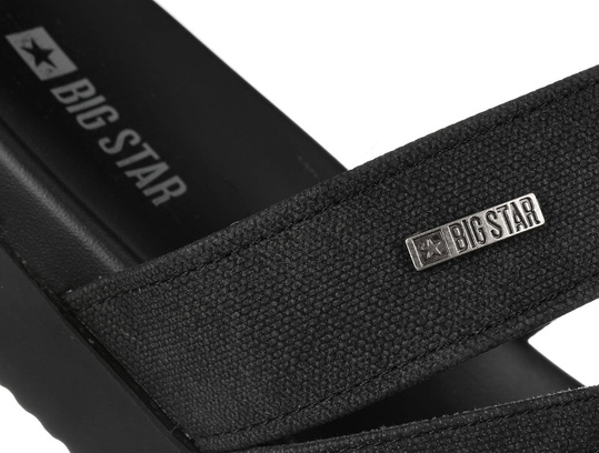 BIG STAR LL274934 KLAPKI DAMSKIE WSUWANE NA LATO CZARNE