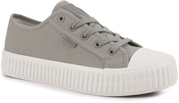BIG STAR damskie trampki klasyczne szare na platformie
