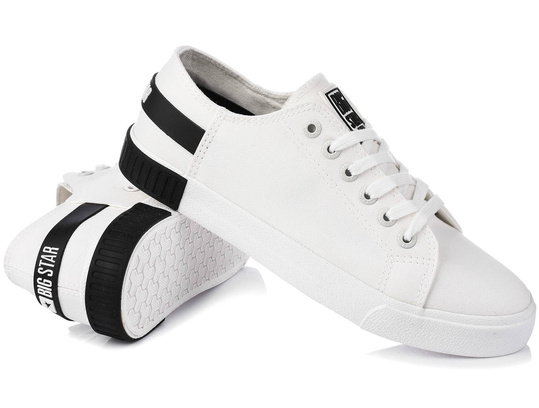 BIG STAR LL274039 DAMSKIE BIAŁE KLASYCZNE TRAMPKI