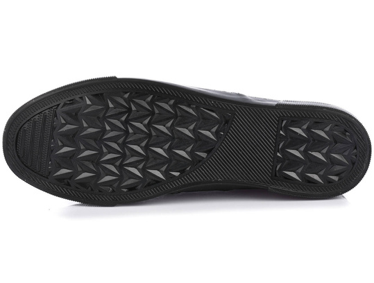 BIG STAR LL174066 MĘSKIE CZARNE KLASYCZNE TRAMPKI WSUWANE