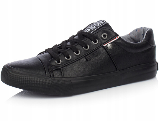 BIG STAR GG174029 męskie trampki czarne ekoskóra