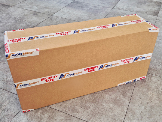 Duże sanki ślizg dla dzieci z oparciem hamulcem sznurkiem plastikowe czerwone