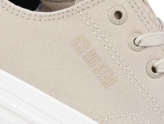 BIG STAR LL274969 DAMSKIE BEŻOWE KLASYCZNE TRAMPKI NA PLATFORMIE