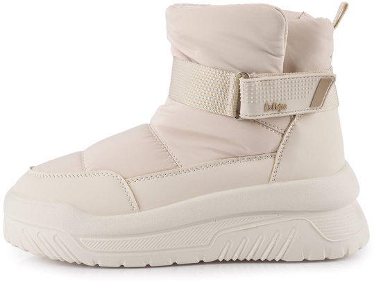 LEE COOPER LCJ3140 BUTY BOTKI DAMSKIE ZIMOWE ŚNIEGOWCE OCIEPLANE BEŻOWE