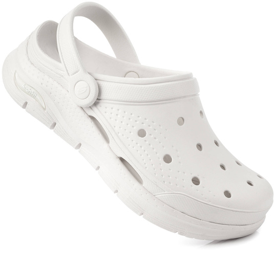 SKECHERS ARCH-FIT - IT'S A FIT 111385/WHT DAMSKIE LEKKIE KLAPKI KROKSY CHODAKI