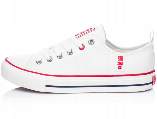 BIG STAR JJ274130 damskie trampki białe ekoskóra