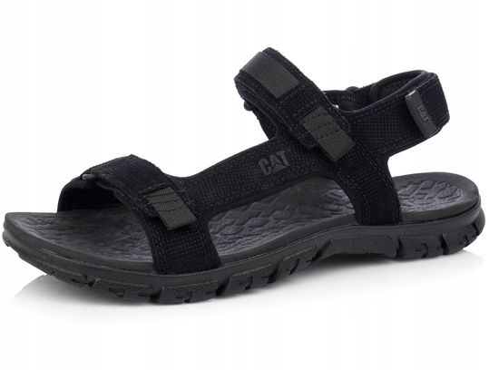 CATERPILLAR ATCHISON SANDAL P721278 MĘSKIE CZARNE SKÓRZANE SANDAŁY