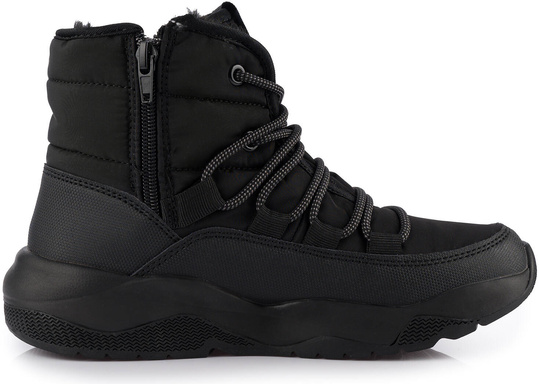 LEE COOPER LCJ3066 BUTY BOTKI DAMSKIE ZIMOWE ŚNIEGOWCE OCIEPLANE CZARNE