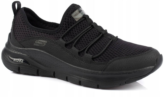 SKECHERS ARCH FIT 149056/BBK DAMSKIE SPORTOWE SNEAKERSY CZARNE