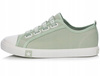 BIG STAR HH274097 damskie trampki niskie zielone z gumkami