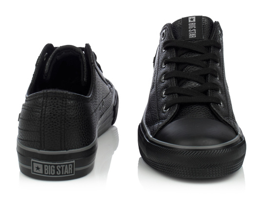 BIG STAR II174002 męskie trampki niskie czarne ekoskóra