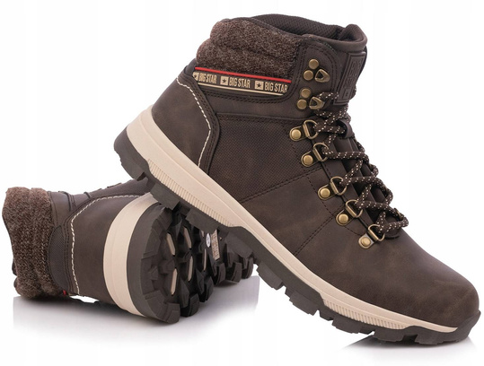 BIG STAR MĘSKIE BUTY TRAPERY ZIMOWE TREKKINGOWE KK174216