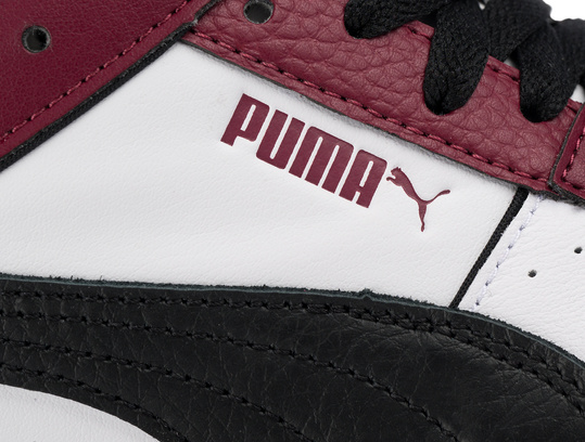 PUMA CA PRO SPORT LTH 393280-05 męskie buty sportowe sneakersy skóra biały bordowy