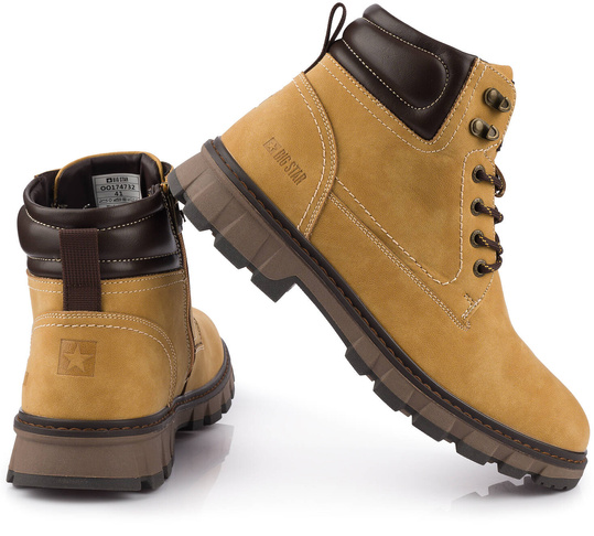 BIG STAR MĘSKIE BUTY TREKKINGOWE TRAPERY WYSOKIE ZIMOWE OCIEPLANE