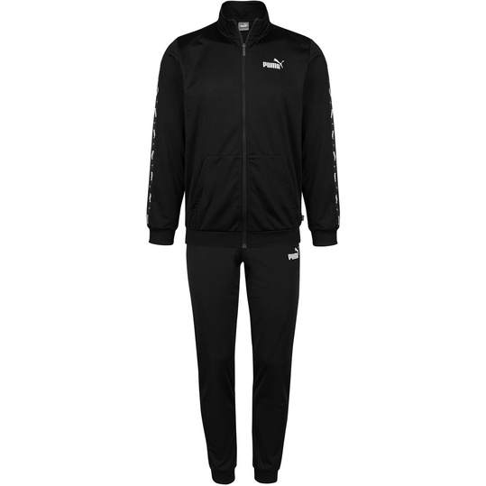 PUMA TAPE POLY SUIT 847420-01 CZARNY DRES KOMPLET MĘSKI SPORTOWY SPODNIE BLUZA