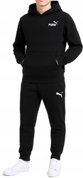 PUMA komplet dresowy dziecięcy sportowy czarny spodnie bluza