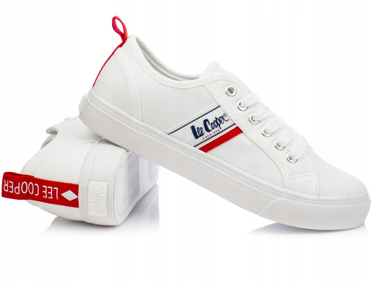 LEE COOPER LCW-22-31-0830L damskie trampki niskie białe