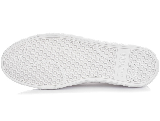BIG STAR LL274389 DAMSKIE TRAMPKI TENISÓWKI WSUWANE SLIP ON BIAŁE