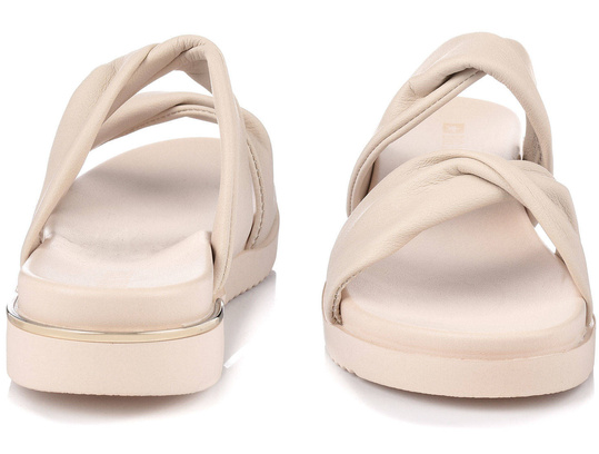 BIG STAR LL274A122 KLAPKI DAMSKIE WSUWANE NA LATO BEŻOWE NUDE