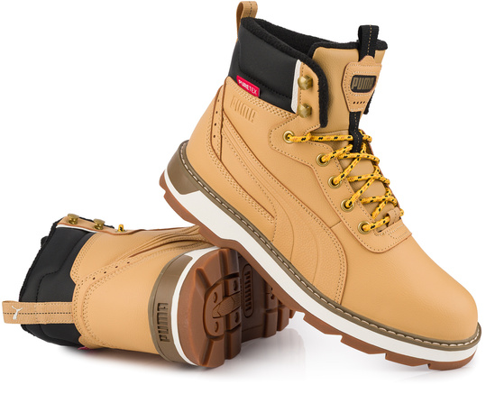 OUTLET: PUMA DESIERTO 393928-02 męskie buty sportowe trapery wysokie ocieplane brązowe PURETEX