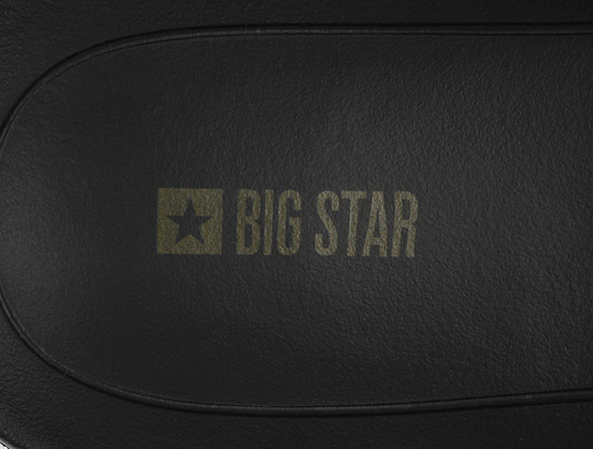 BIG STAR TT174A002G męskie klapki sportowe na plaże basen czarne