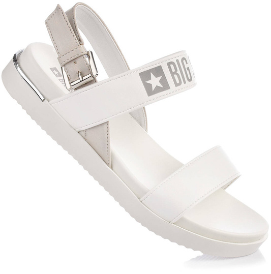 BIG STAR ll274939 DAMSKIE CASUALOWE BIAŁE SANDAŁY