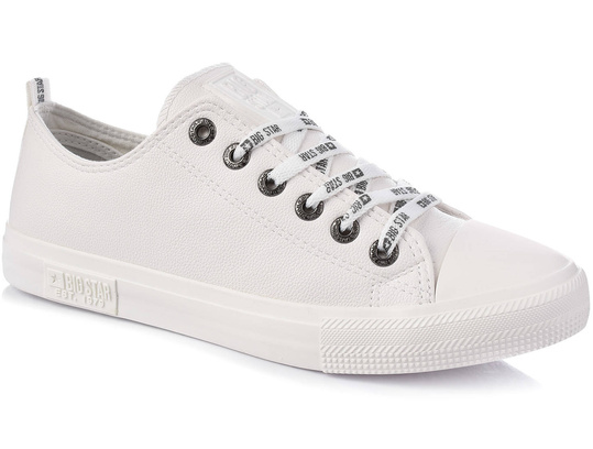 BIG STAR KK174052 MĘSKIE BIAŁE KLASYCZNE TRAMPKI EKOSKÓRA