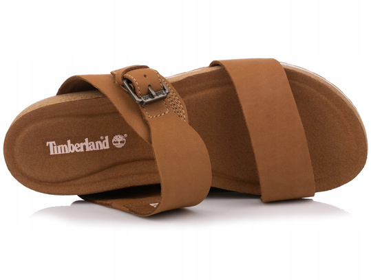 TIMBERLAND MALIBU WAVES SLIDE RUST NUBUCK DAMSKIE KLAPKI SKÓRZANE