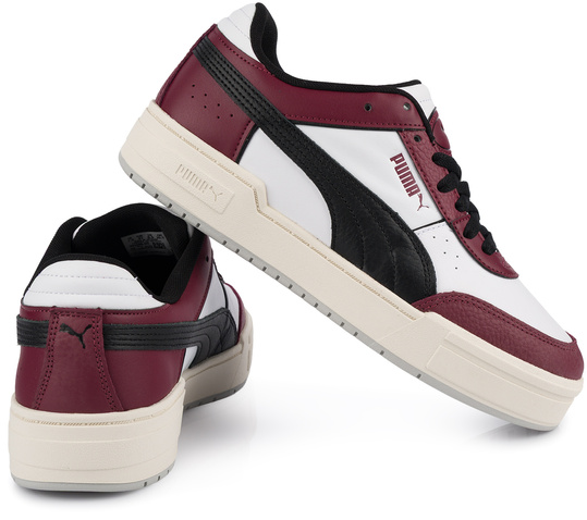 PUMA CA PRO SPORT LTH 393280-05 męskie buty sportowe sneakersy skóra biały bordowy