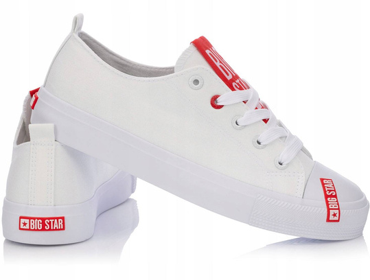 OUTLET: BIG STAR HH274675 damskie trampki niskie białe