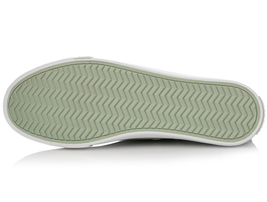 BIG STAR HH274097 damskie trampki niskie zielone z gumkami