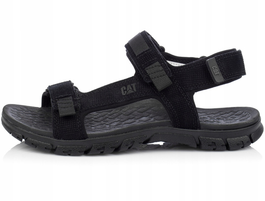 CATERPILLAR ATCHISON SANDAL P721278 MĘSKIE CZARNE SKÓRZANE SANDAŁY