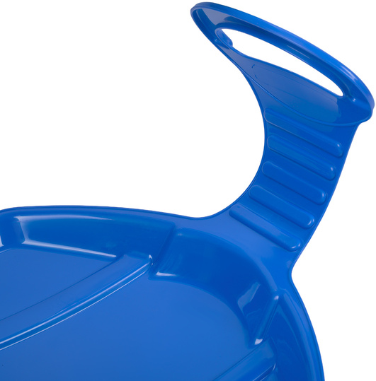 Jabłuszko do zjeżdżania na śniegu ślizg dla dzieci plastikowe niebieskie