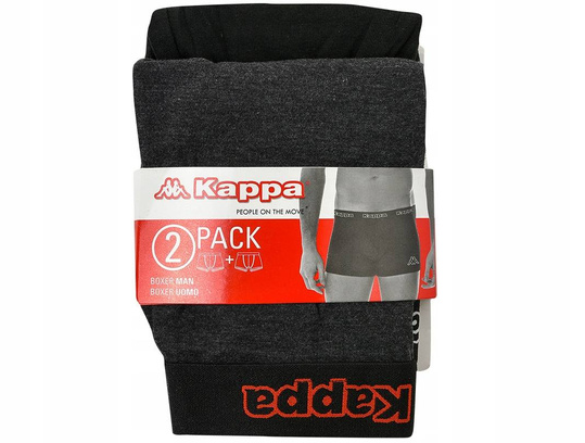 KAPPA MAJTKI BOKSERKI MĘSKIE BAWEŁNA 2PAK 2PARY