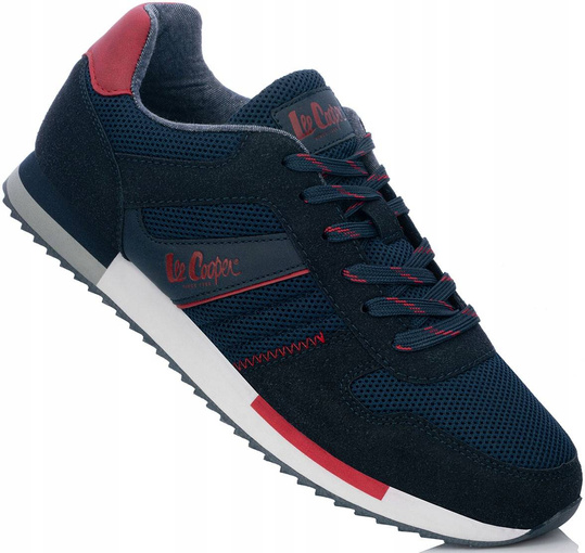 BUTY MĘSKIE LEE COOPER SNEAKERSY GRANATOWE
